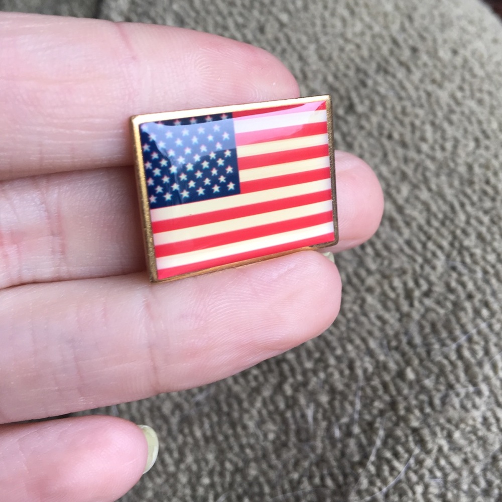 🛍 American Flag Fourth July USA Pin Brooch